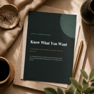 Know What You Want